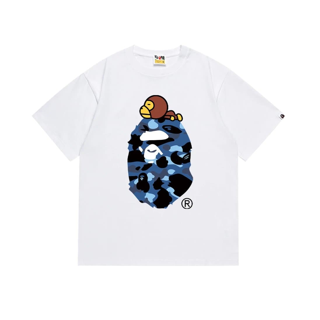 BAPE A Bathing Ape T-Shirt Multiple Colorways & Graphics — 163白蓝