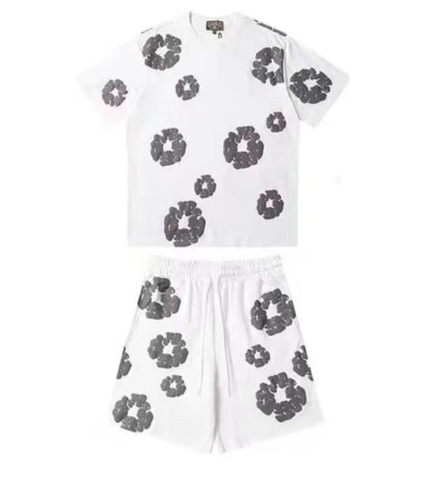 Balenciaga Logo Print Set Floral Logo