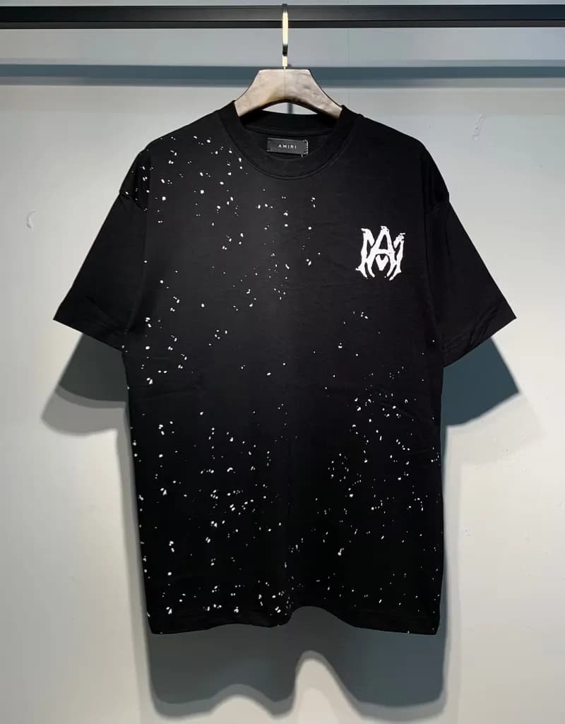 Amiri Logo T-Shirt Mesh Script — 713 black