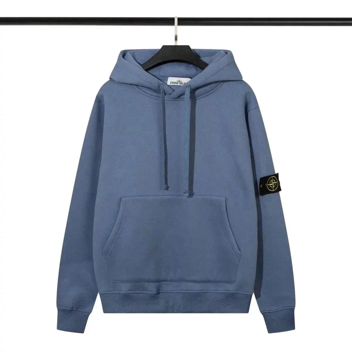 Stone Island Zip-Up Hoodie Compass Patch — 19