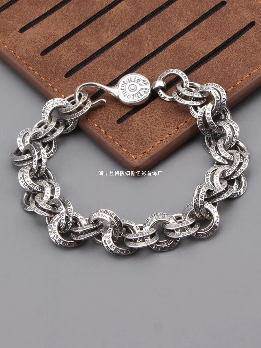 Chrome Hearts Cross Link Bracelet Classic — 18
