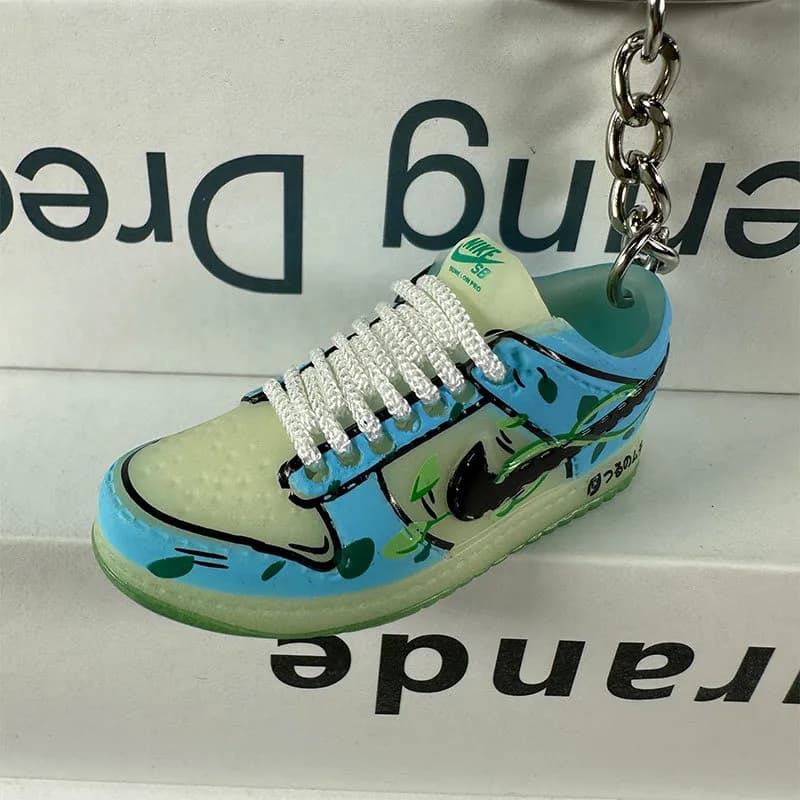 Cactus Plant Flea Market Sneaker Keychain Blue Lightning — 96. glow-in-the-dark bulbasaur