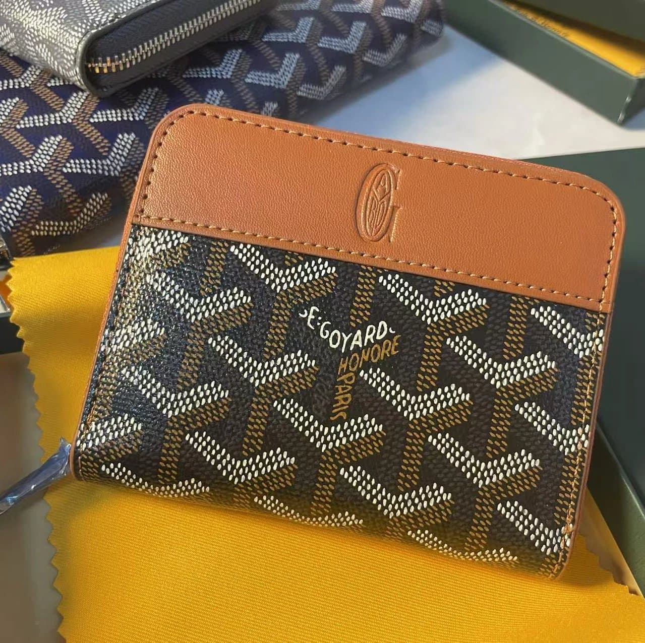 Goyard Saint Louis Card Holder Classic Chevron