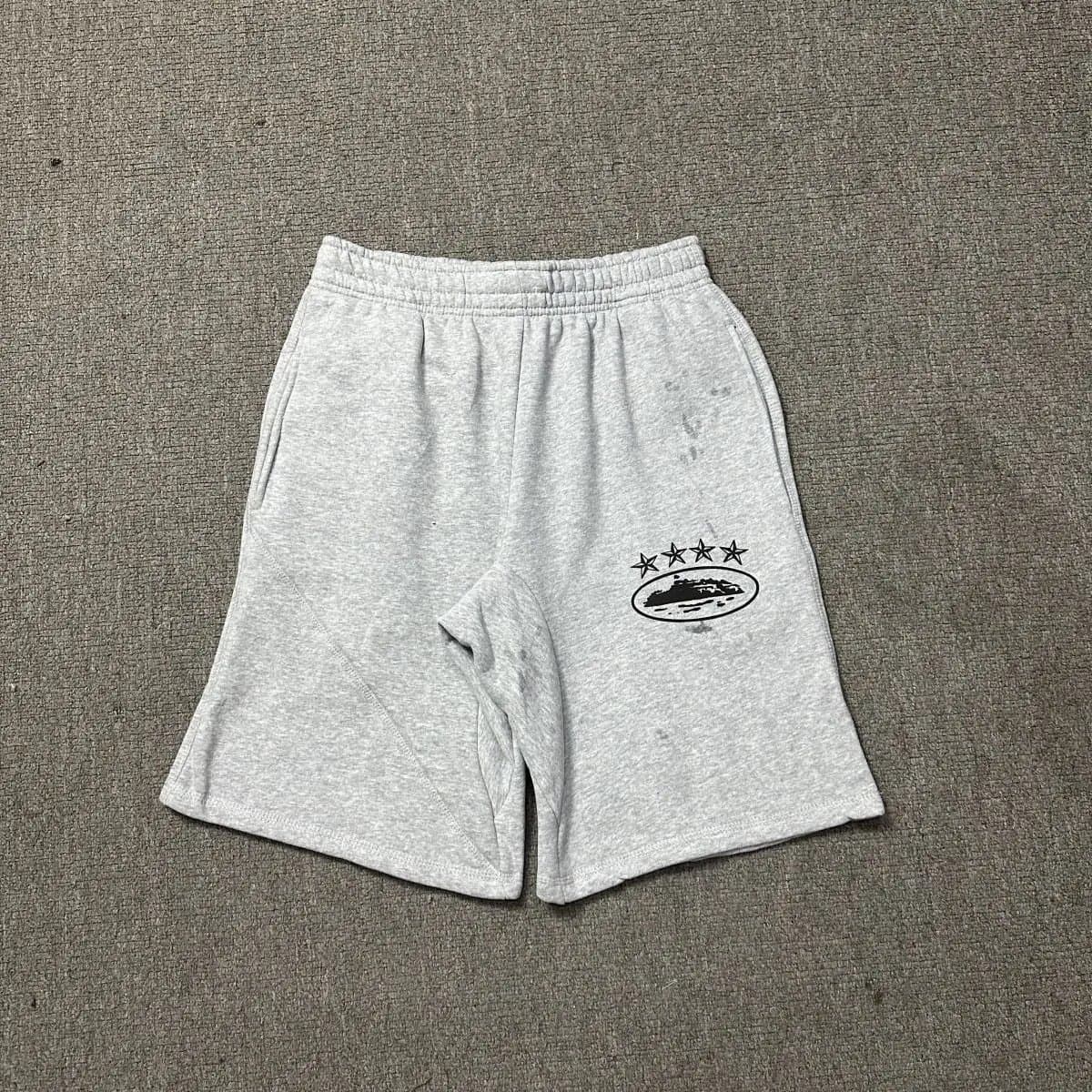 Travis Scott Graphic Shorts Pink Script Logo — 5817灰色