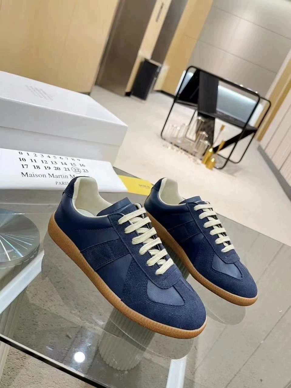 Maison Margiela Future Sneaker Navy Suede