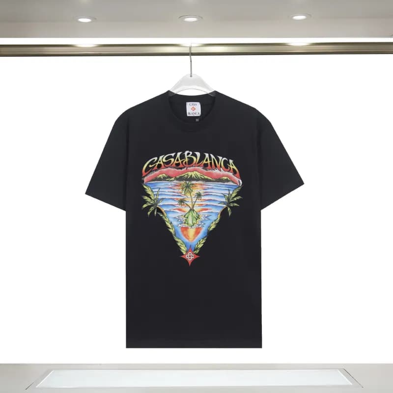 Aimé Leon Dore Casablanca Graphic Tee Casablanca Jet Print — 951 black