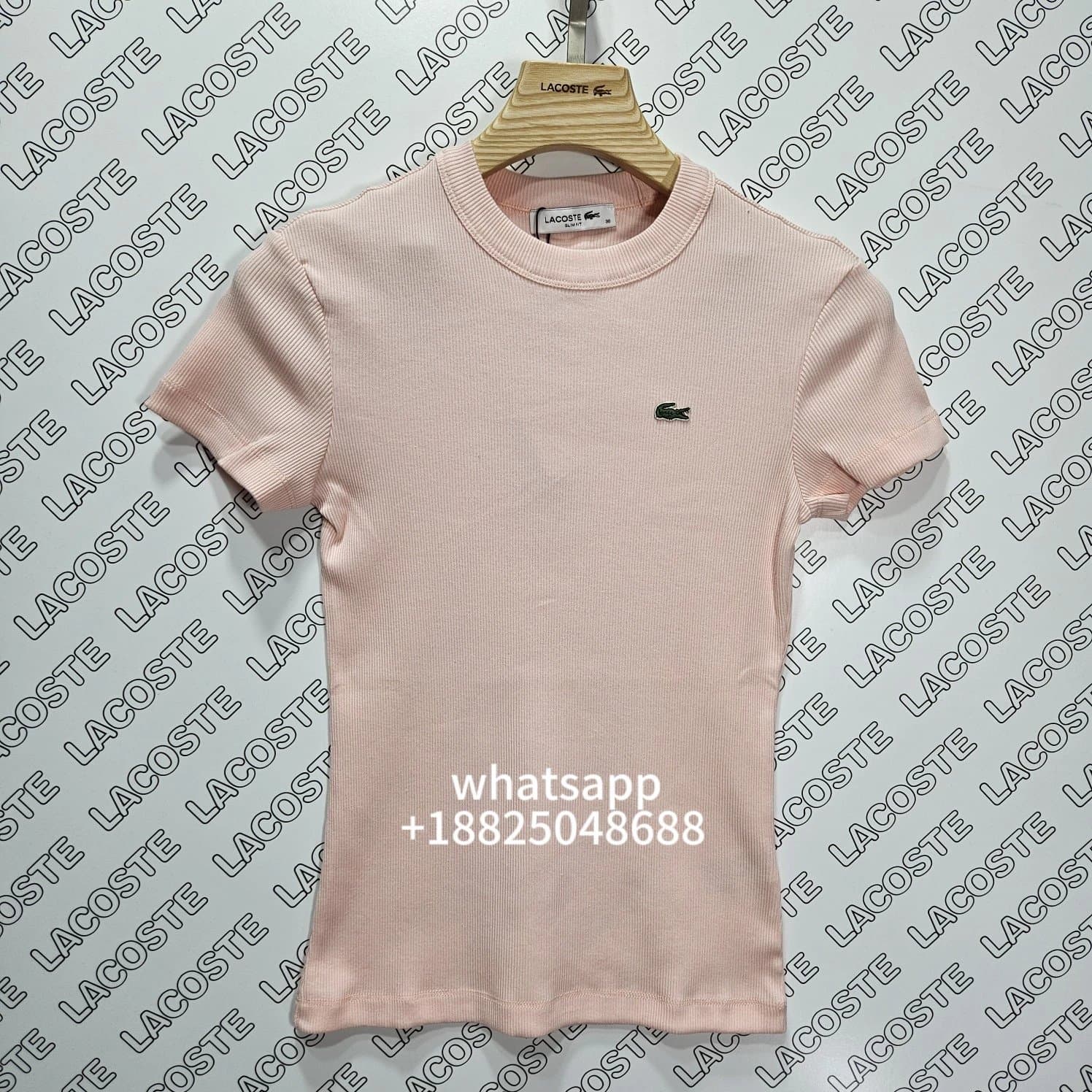 Lacoste Ribbed Crew Neck Tee Slim Fit