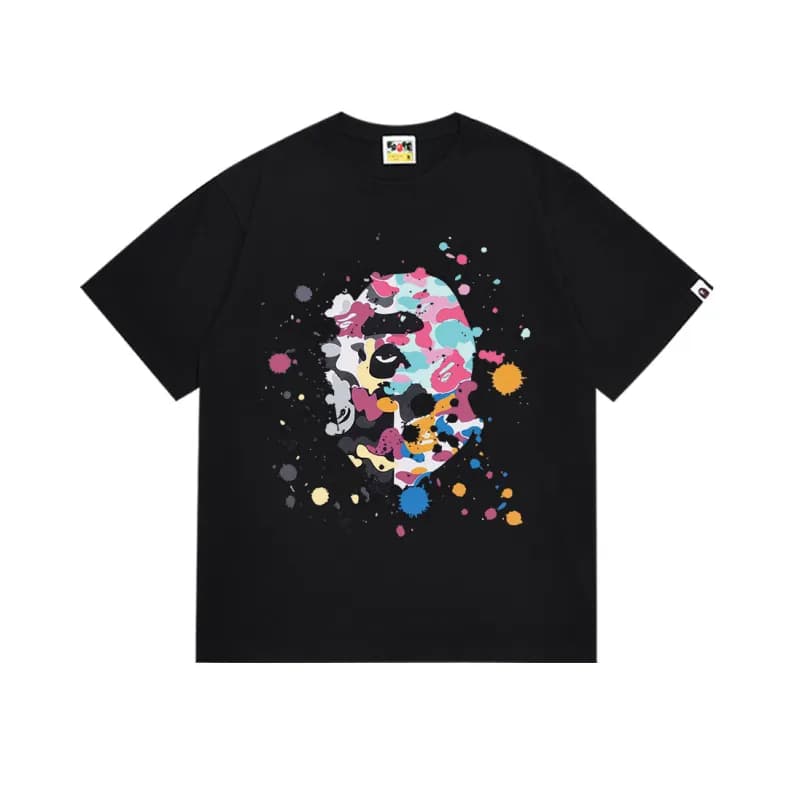 BAPE Ape Head Tee Splatter Camo