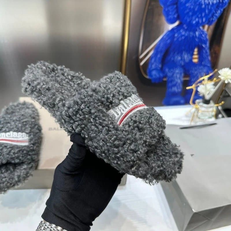 Balenciaga Speed Slides Shearling