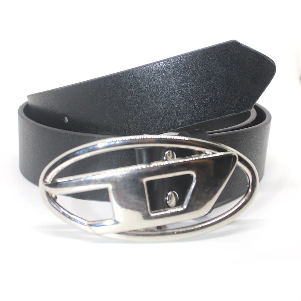 Diesel Logo Buckle Belt Oval Logo