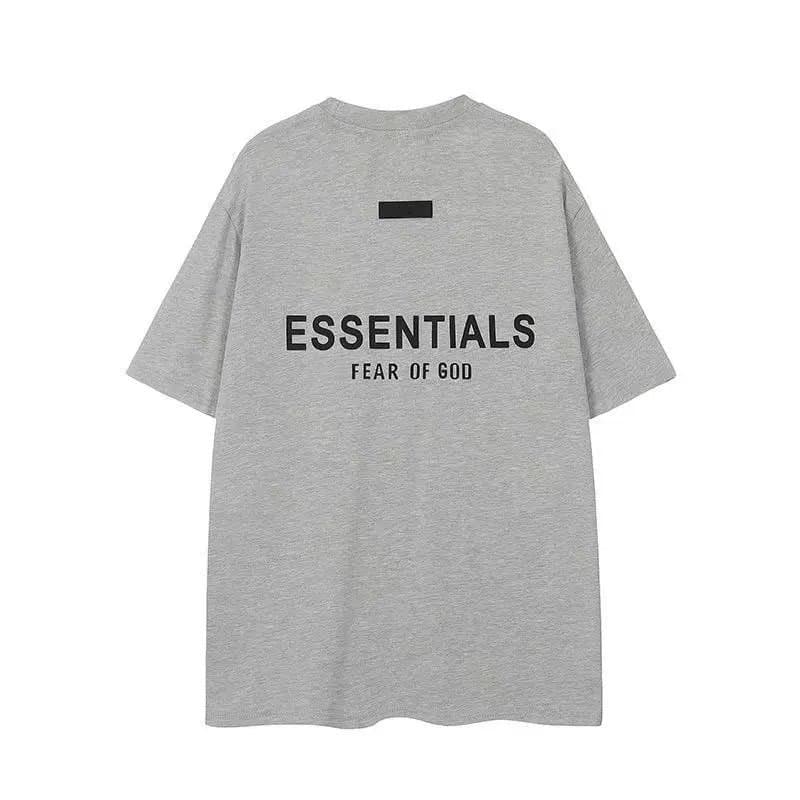 Fear of God Essentials Logo Hoodie Essentials — 2526 短袖 浅灰色