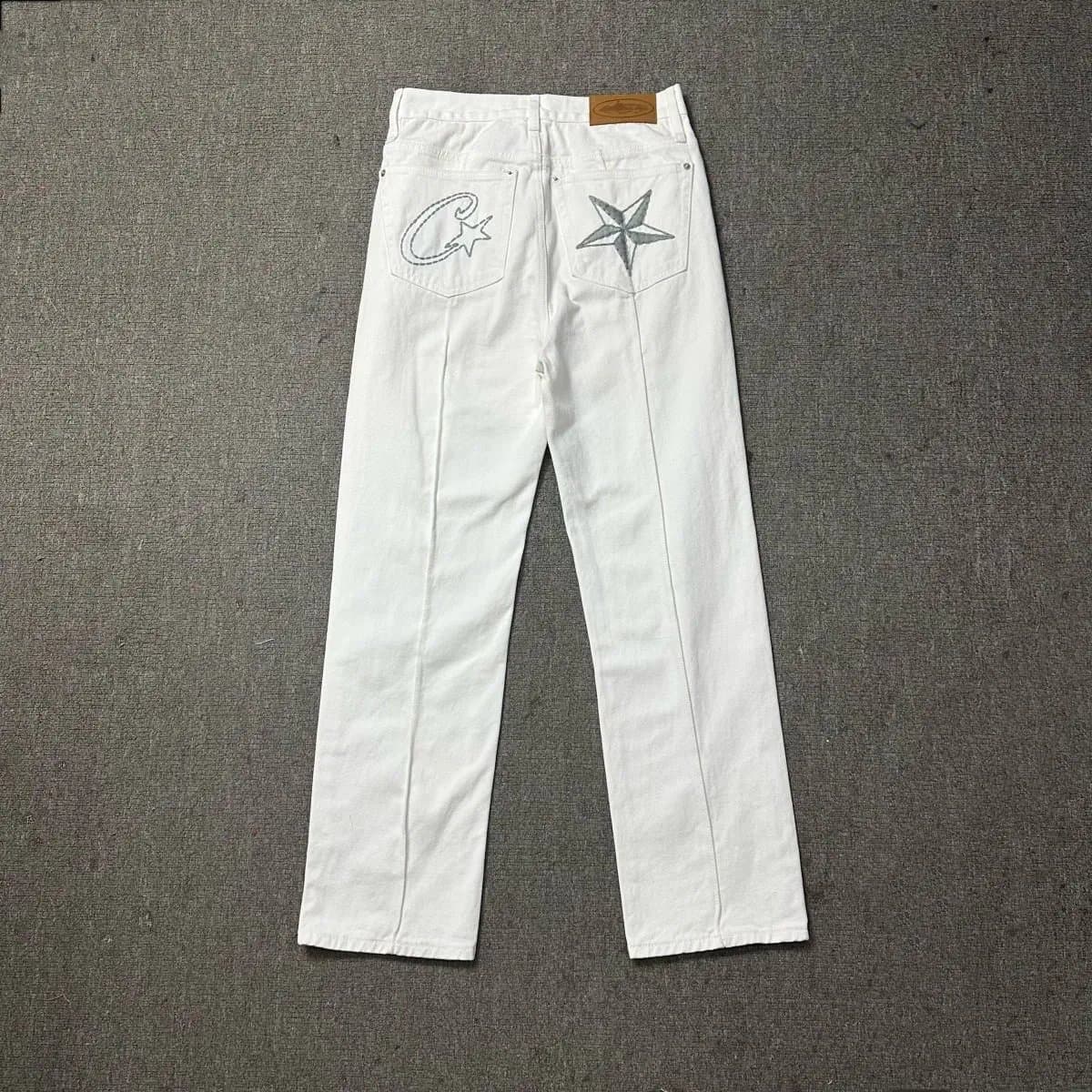 Carhartt WIP Straight Fit Jeans Embroidered Back Pockets