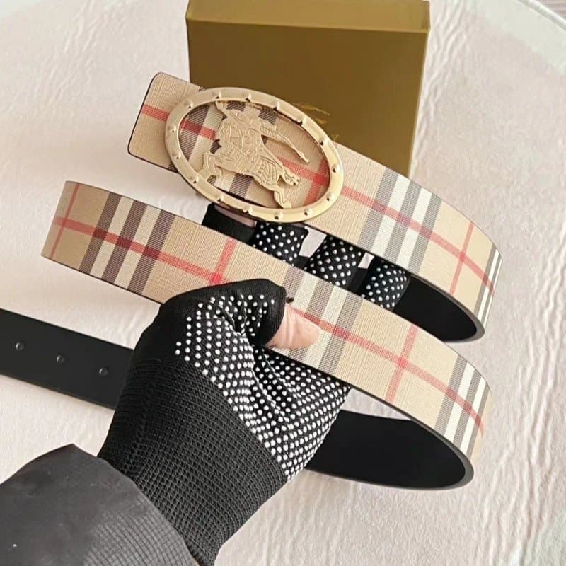 Burberry Equestrian Knight Belt Classic Check