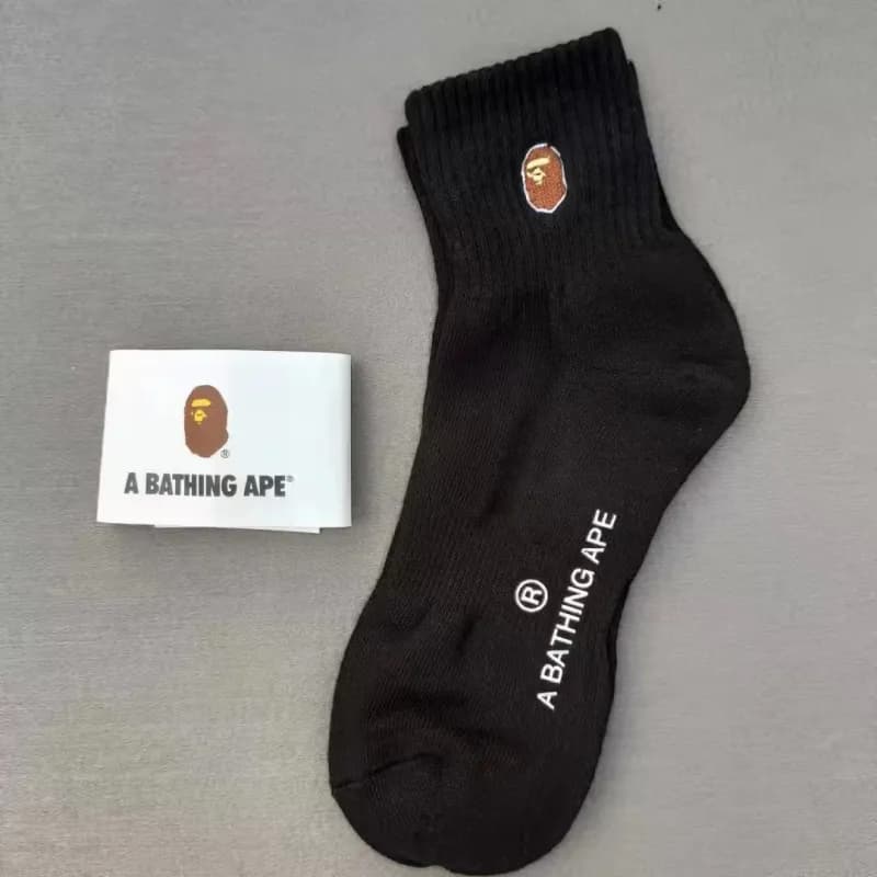 BAPE Crew Sock Ape Head Logo