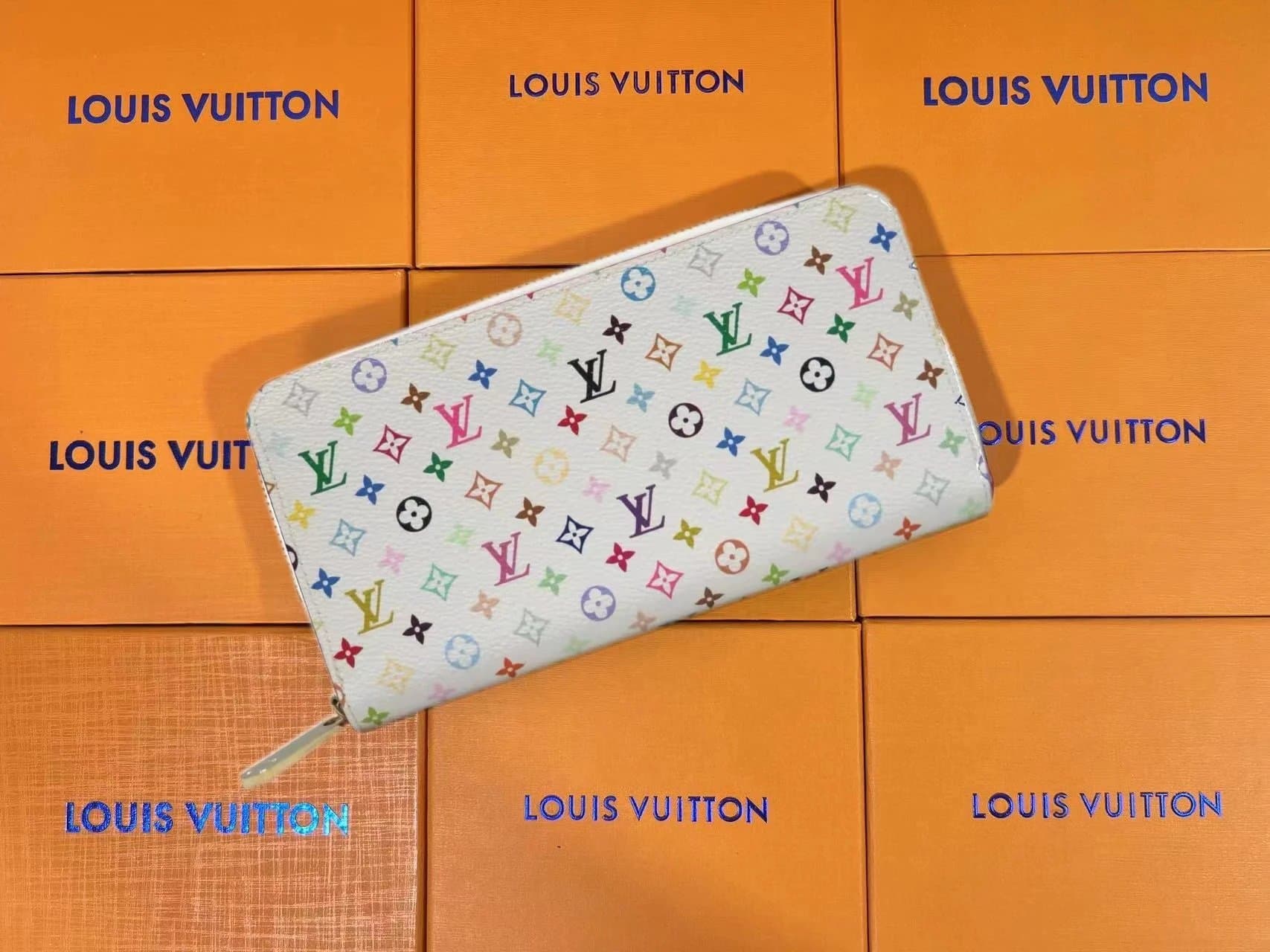 Louis Vuitton Zippy Wallet Multicolor Monogram