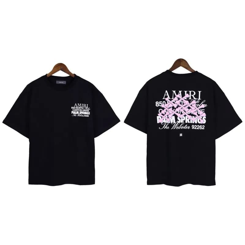 Amiri × Palm Angels Graphic Tee Palm Springs Print