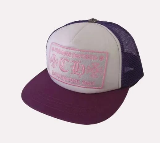Chrome Hearts Trucker Cap Cross Logo Embroidery — 23