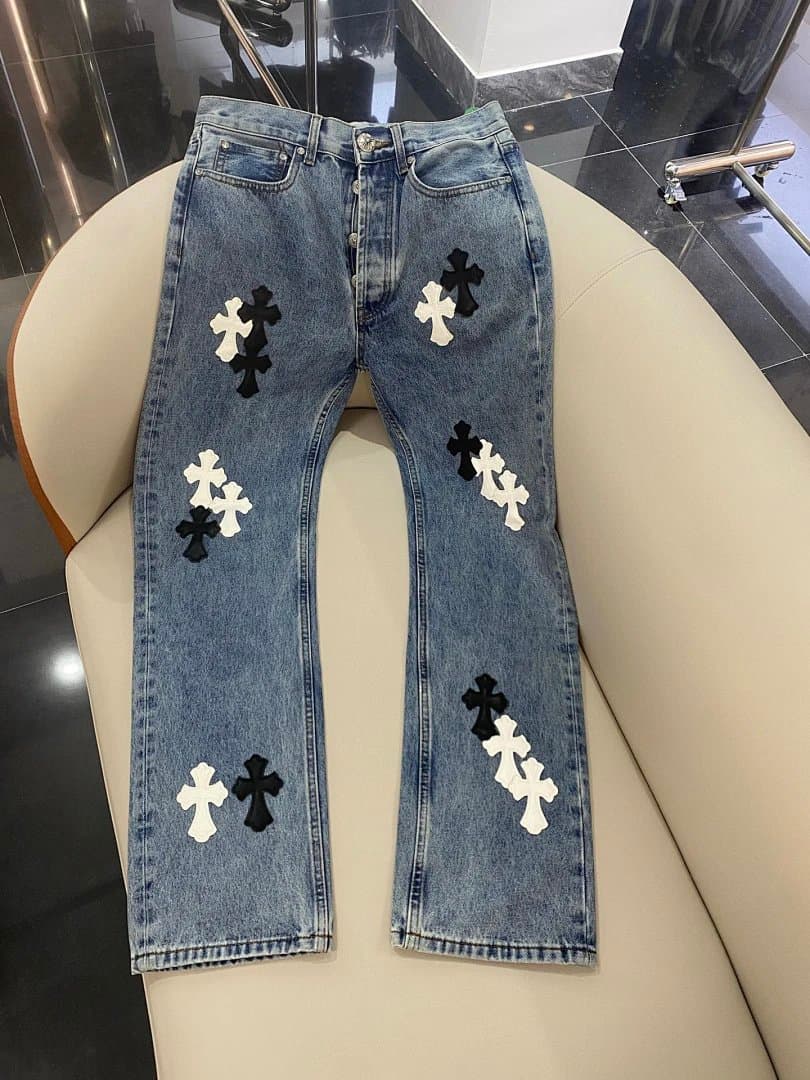 Chrome Hearts Flared Jeans Cross Patch — 7