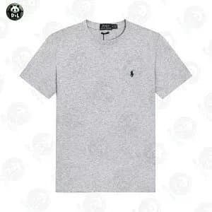 Polo Ralph Lauren Polo Tee Embroidered Logo — 麻灰色+黑标