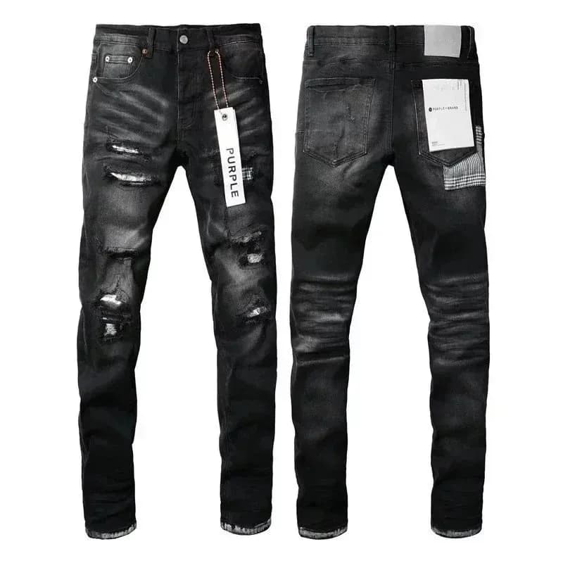 Off-White Distressed Jeans Paint Splatter — PU136