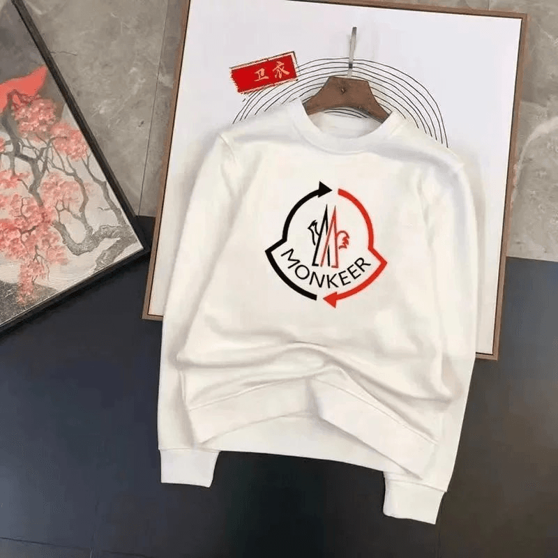 Moncler Crewneck Sweatshirt Logo Patch — 0415022CF