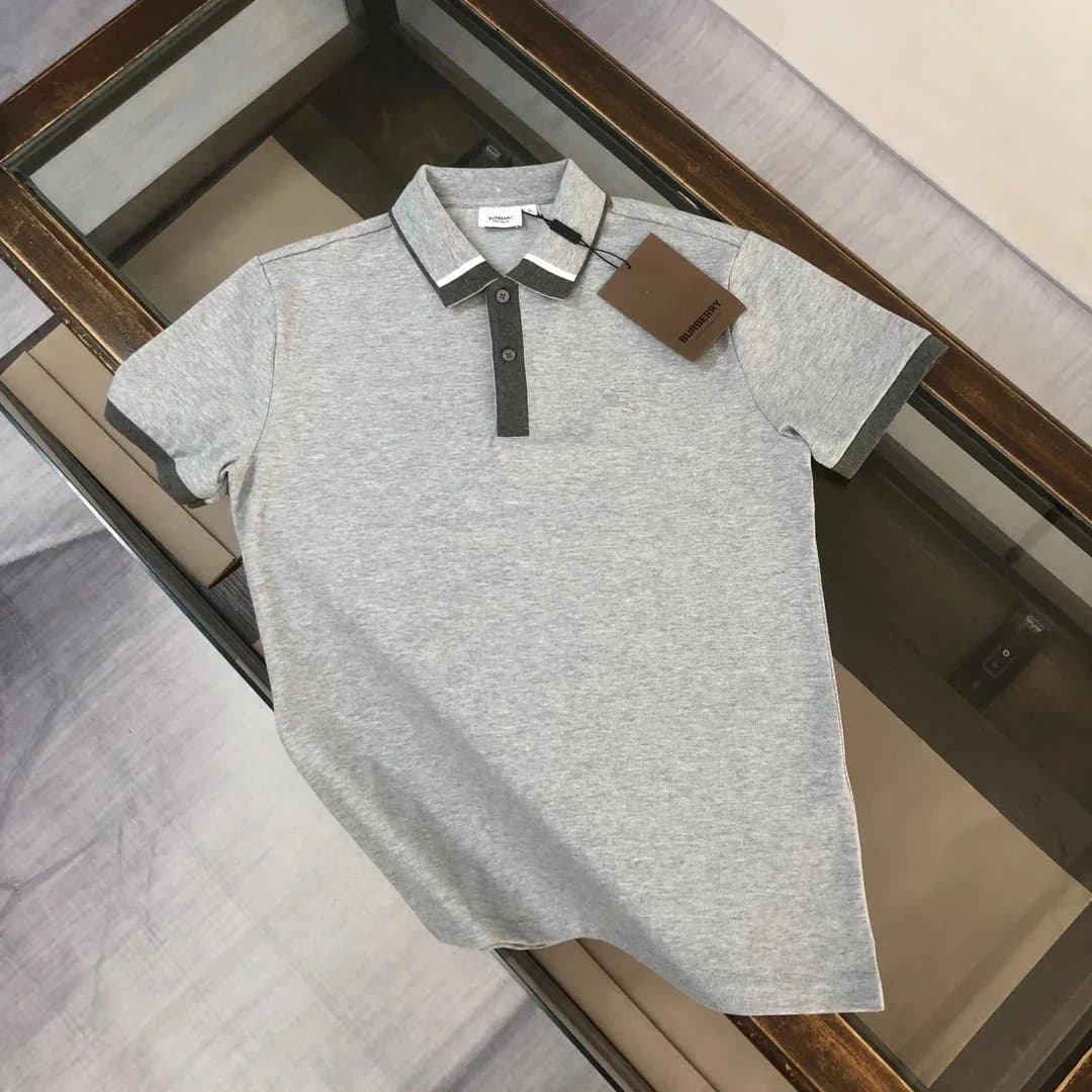 Burberry Polo Shirt Contrast Trim