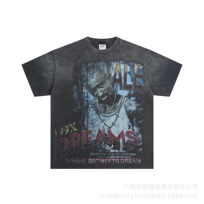 Valentino Valley Dreams Tee Sun and Moon Graphic — V582-黑色
