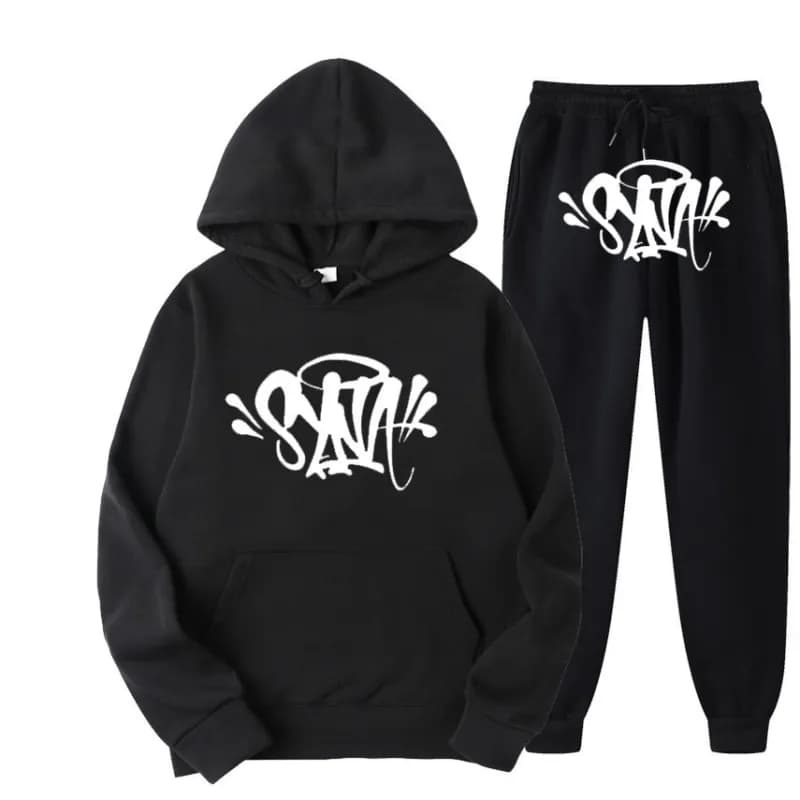 Corteiz Hoodie and Joggers Set Graffiti Logo — 1