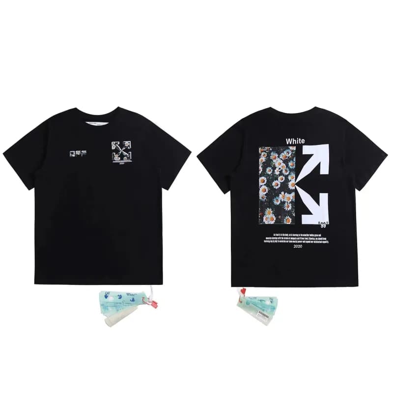 Off-White Graphic T-Shirt Daisy Print