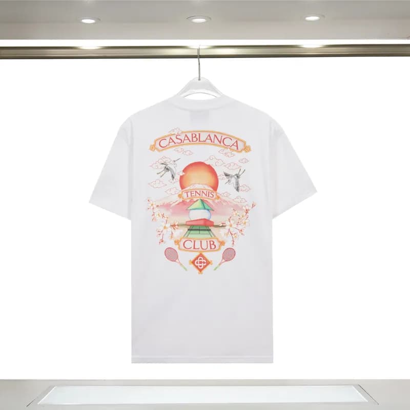 Aimé Leon Dore Casablanca Graphic Tee Casablanca Jet Print — 923 white