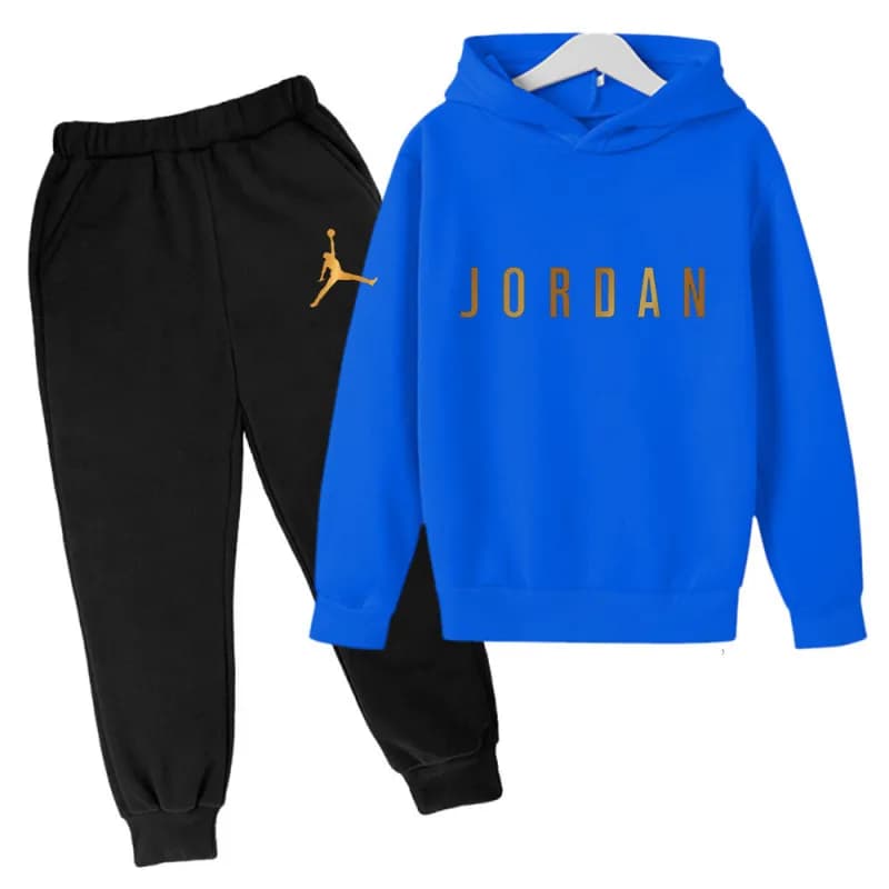 Jordan Hoodie and Joggers Set Royal Blue/Black