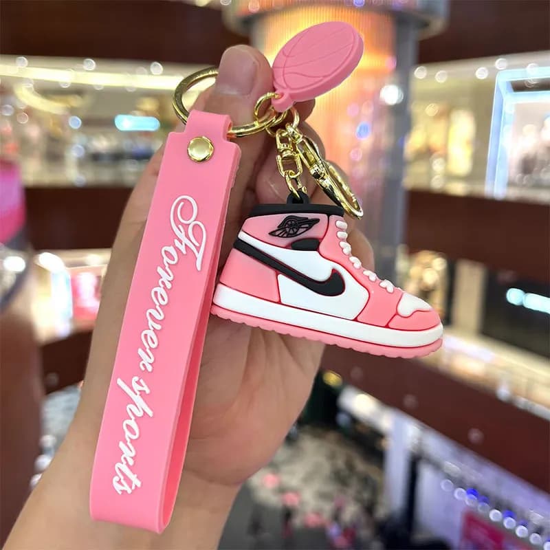 Air Jordan 1 Keychain Pink White Black