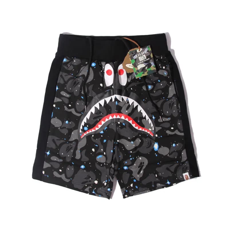BAPE Shark Camo Shorts Space Camo