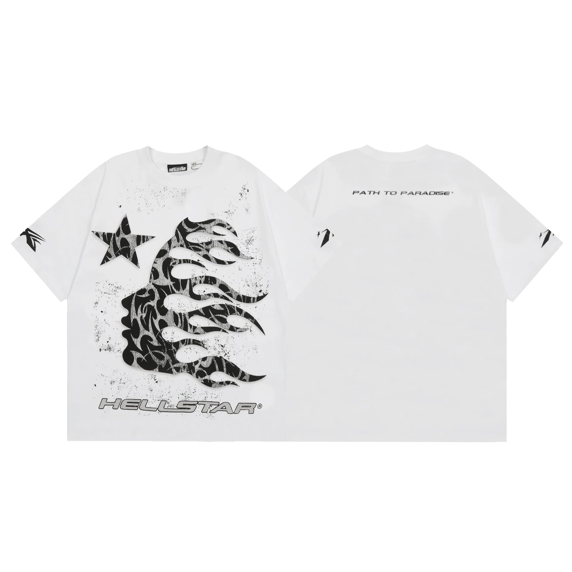 Hellstar Graphic Tee Flame Logo — H617黑色