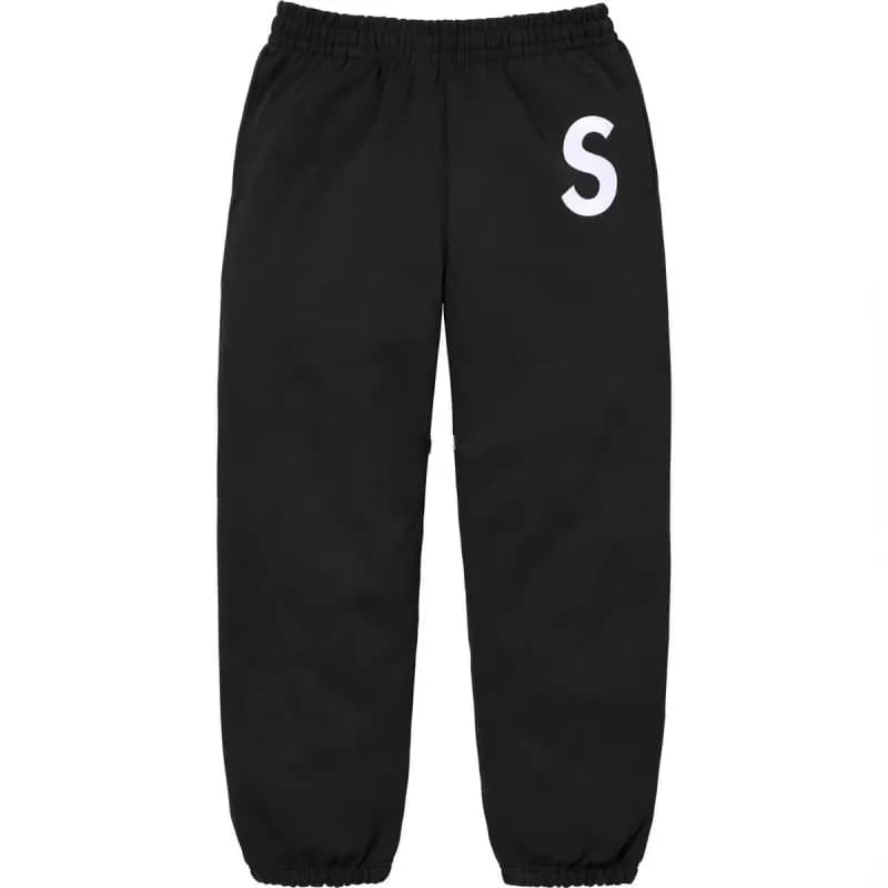Supreme S Logo Sweatpants Black