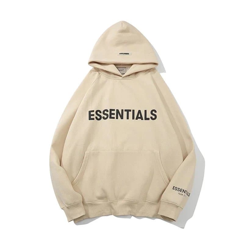 Fear of God Essentials Split Hem Shorts Heather Grey — 569# 卫衣  杏色