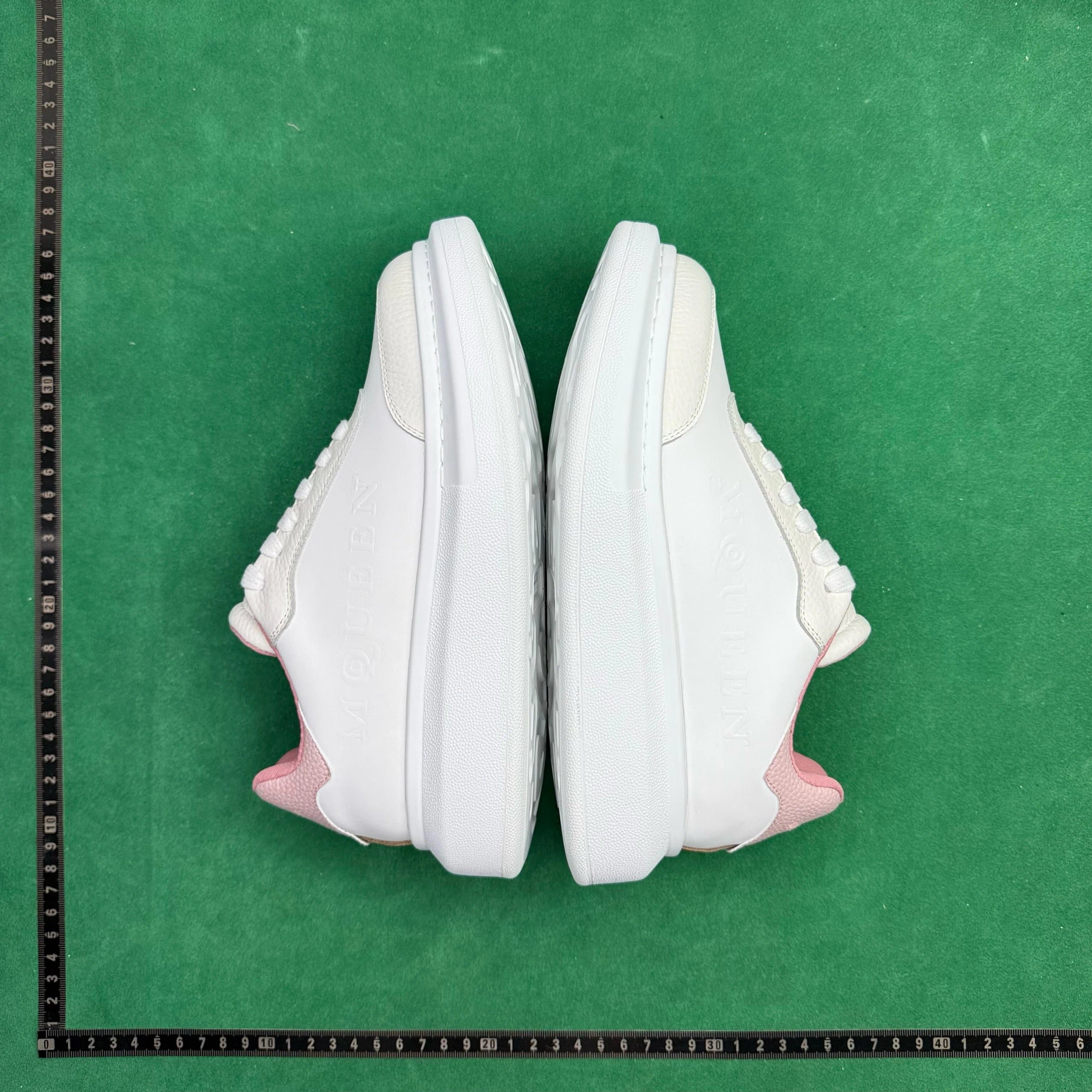 Alexander McQueen Sneaker All White — 5号白粉