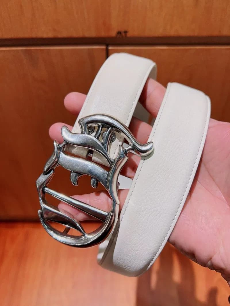 Chrome Hearts Cross Buckle Belt Embossed Cross Strap — 图二五3.8cm宽