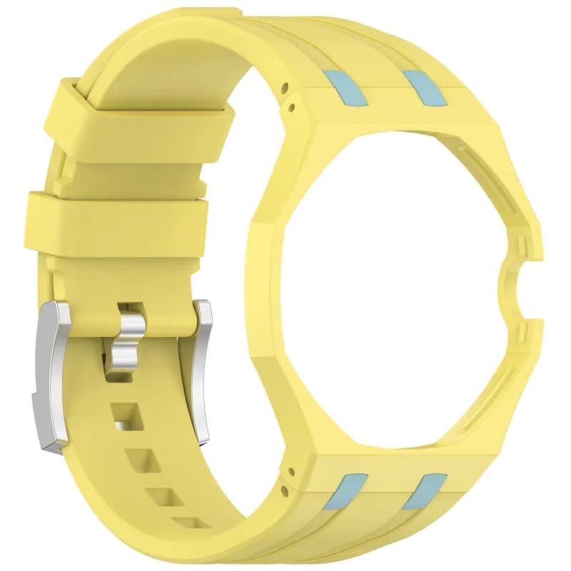 Audemars Piguet Royal Oak Case & Strap Yellow with Light Blue Accents