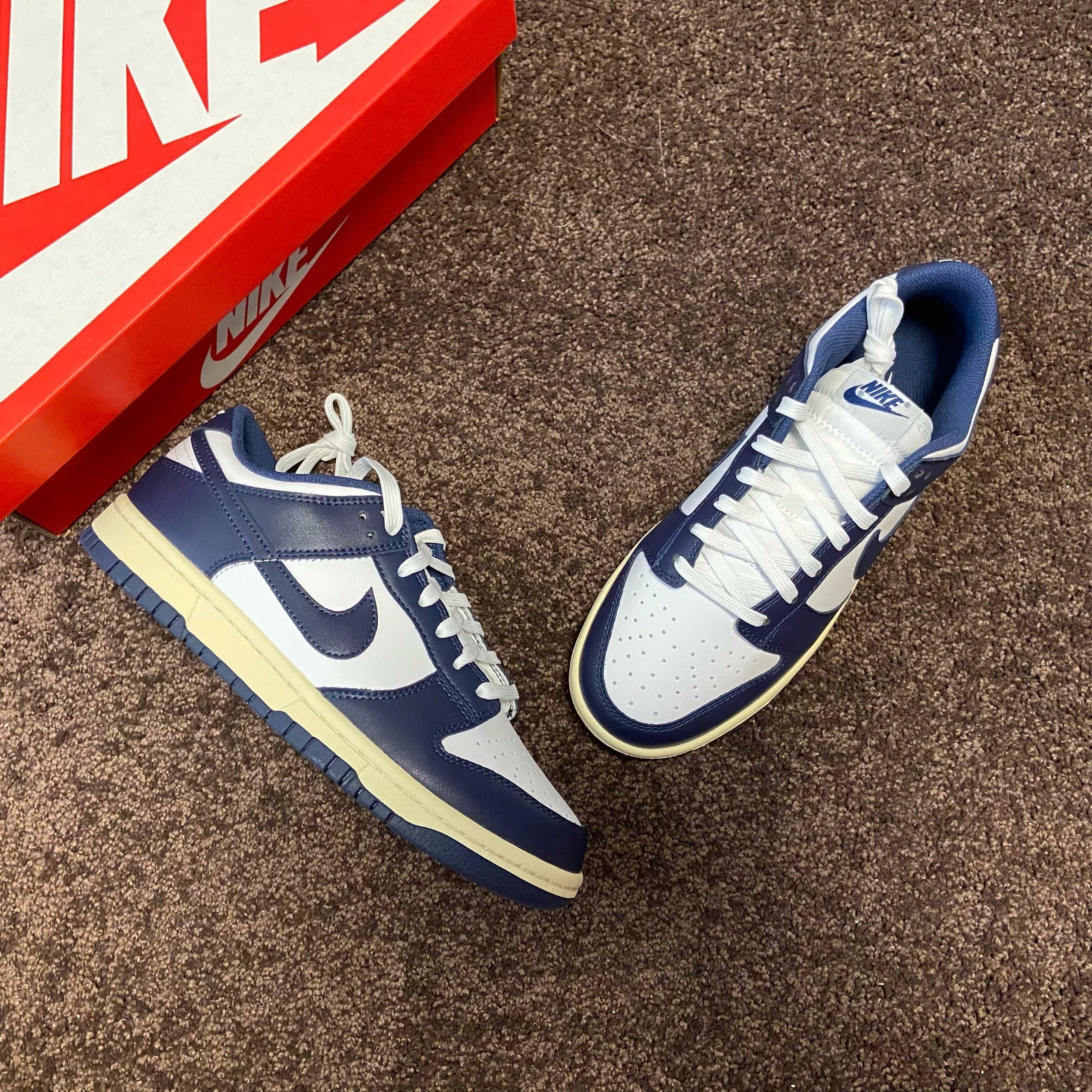 Nike Dunk Low Grey/White — 海军蓝 DD1503-115