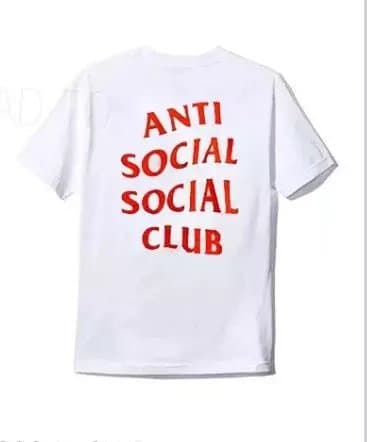 Anti Social Social Club Graphic Tee KAWS x ASSC Bear — 白色胸前玫瑰花
