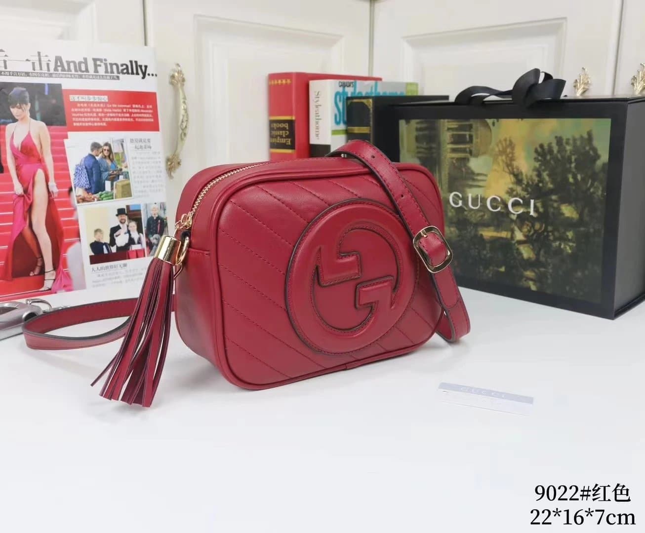 Gucci GG Marmont Camera Bag Quilted Leather