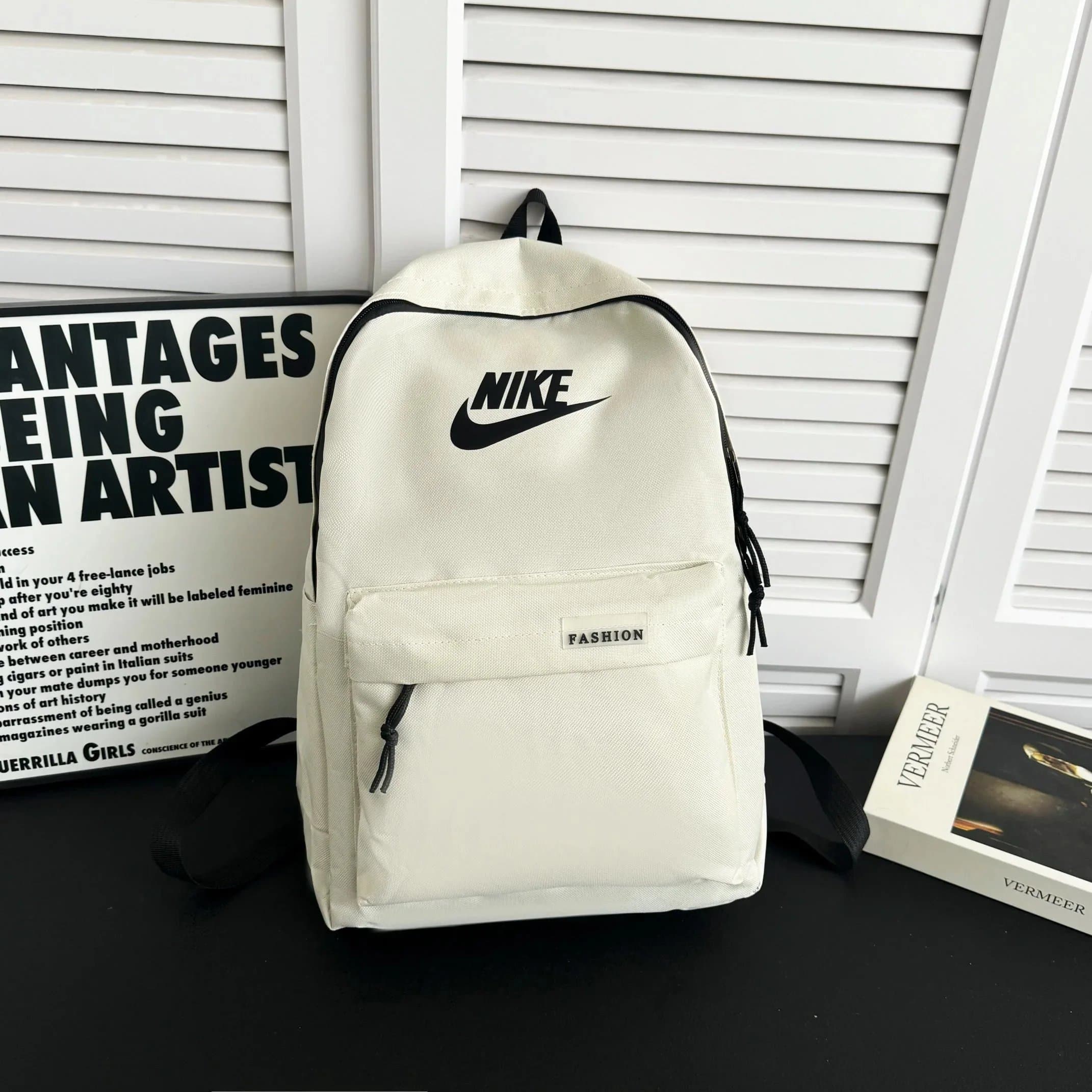 Nike Backpack Grey and Green Panel — 19
