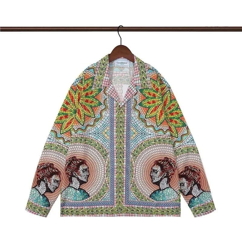 Casablanca Mosaic Print Shirt Mosaic Portrait
