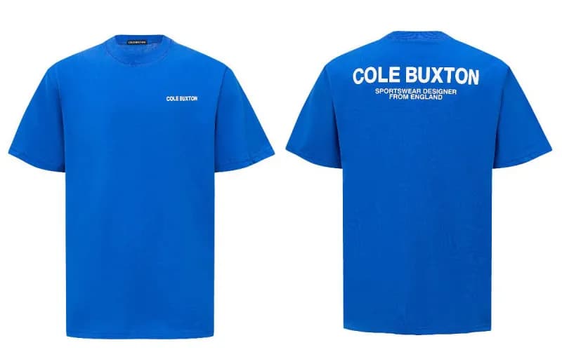 Cole Buxton Signature Tee CB Logo — C09 color blue