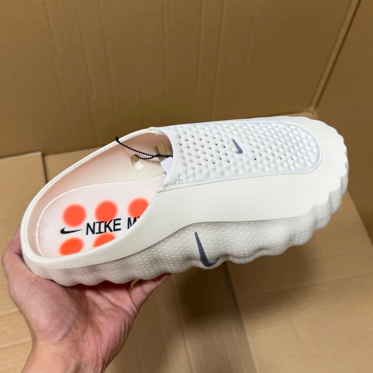 Nike Mayfly Mule White Orange