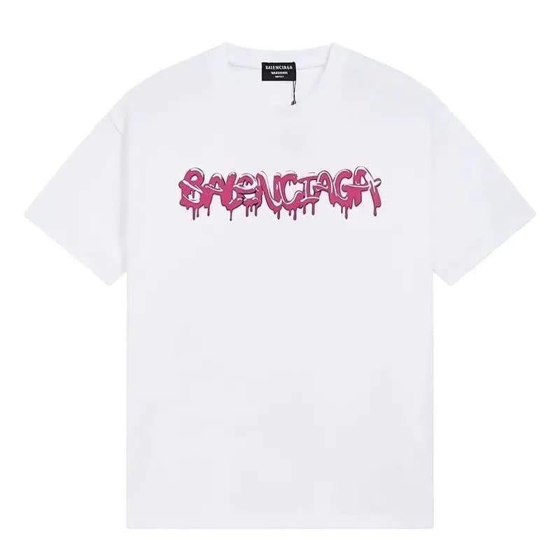 Balenciaga Logo T-Shirt Red Script — E28