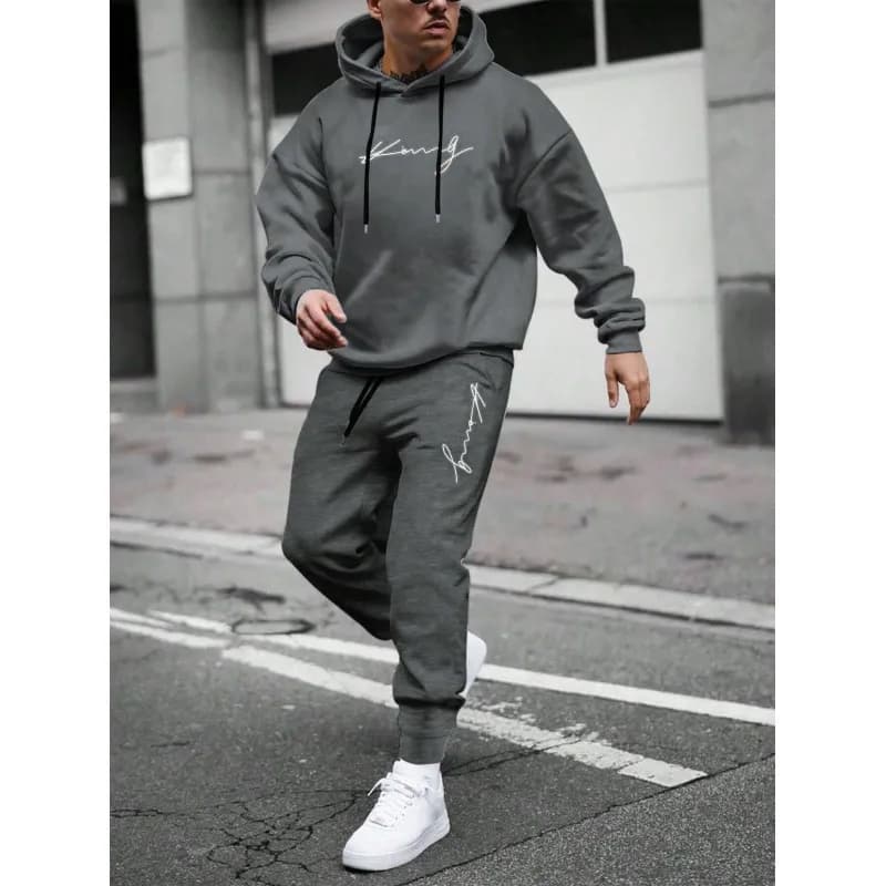 Fear of God Essentials Hoodie and Joggers Set Signature Script