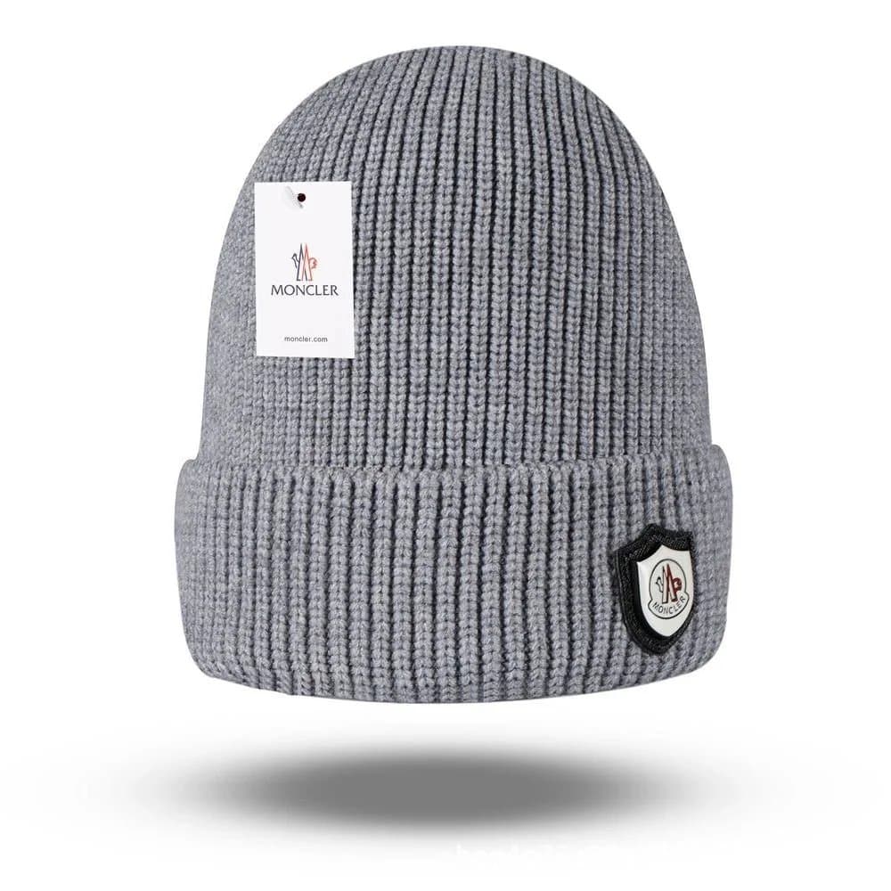 Moncler Ribbed Beanie Logo Patch
