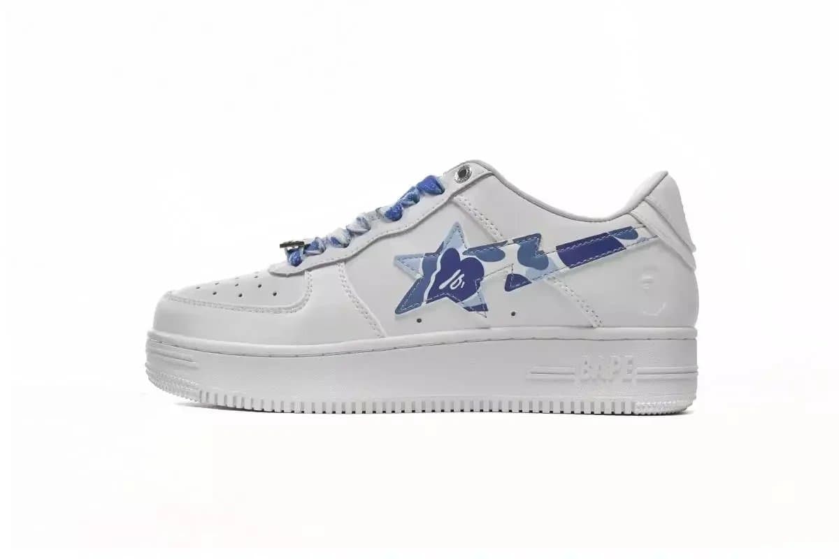 Bape Sta Glossy Red Star — ABC Camo White Blue